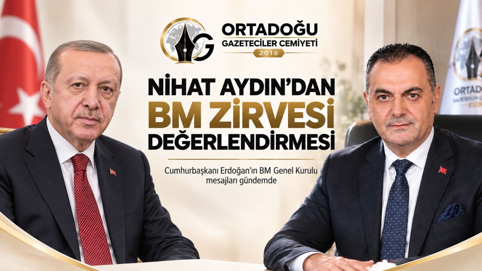 OGC Başkanı Nihat Aydın’dan Cumhurbaşkanı Erdoğan’ın BM Mesajlarına Dikkat Çeken Değerlendirme