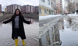 Ağrı’da Kar Sonrası Tablo: Ana Arter Açık, Mahalleler Sular Altında