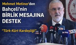 Mehmet Metiner’den Bahçeli’nin Birlik Mesajına Destek