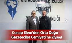Cenap Elem’den Orta Doğu Gazeteciler Cemiyeti’ne Ziyaret