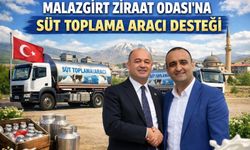 Malazgirt Ziraat Odası’na süt toplama aracı desteği
