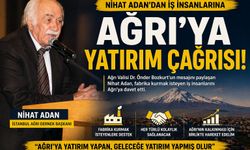Nihat Adan’dan İş İnsanlarına Ağrı’ya Yatırım Çağrısı