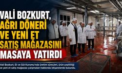 Vali Bozkurt, Ağrı Döneri ve Yeni Et Satış Mağazasını Masaya Yatırdı