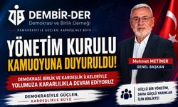 Demokrasi ve Birlik Derneği Yönetim Kurulunu Kamuoyuna Duyurdu