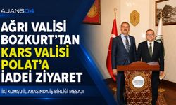 Ağrı Valisi Önder Bozkurt’tan Kars Valisi Ziya Polat’a İadei ziyaret