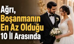 TÜİK Verileri: Ağrı Boşanma Oranının En Düşük Olduğu 10 İl Arasında