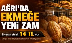Ağrı’da Ekmeğe Bir Zam Daha: 210 Gram Ekmek 14 TL’ye Yükseldi