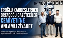 EROĞLU KARDEŞLERDEN ORTADOĞU GAZETECİLER CEMİYETİ’NE ANLAMLI ZİYARET