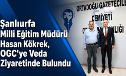 Ortadoğu Gazeteciler Cemiyeti’nde Hasan Kökrek’e Veda Ziyareti