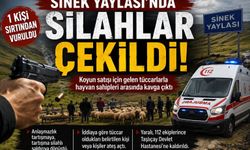 Sinek Yaylası’nda 1 Kişi Sırtından Vuruldu!