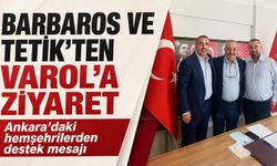 Ekrem Tetik ve Volkan Barbaros’tan Başkan Varol’a Hayırlı Olsun Ziyareti