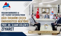 Volkan Barbaros ve Arif Yıldıray Hatunoğlu’ndan AİÇÜ Rektörü Prof. Dr. Gülçin’e Ziyaret