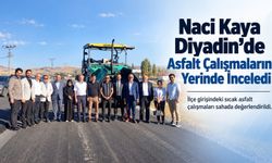 Naci Kaya Diyadin’de Asfalt Çalışmalarını Yerinde İnceledi