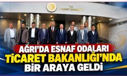 Ağrı’da Esnaf Odaları Ticaret Bakanlığı’nda Bir Araya Geldi