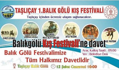Ağrı’da ‘Taşlıçay Balıkgölü Kış Festivali’ Rüzgarları Esecek