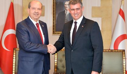 Lefkoşa Büyükelçisi Prof. Dr. Feyzioğlu’ndan KKTC Cumhurbaşkanı Ersin Tatar’a Ziyaret