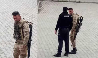 Diyadin’deki korucu, silahıyla oy kullanmak istedi!