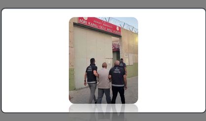 37 yıl hapis cezası bulunan suçlu, Ağrı’da yakalandı!