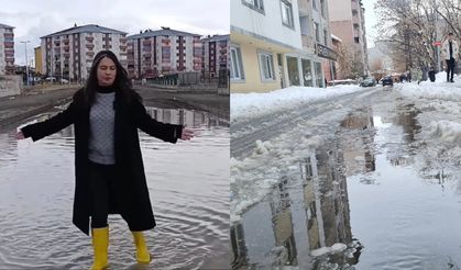 Ağrı’da Kar Sonrası Tablo: Ana Arter Açık, Mahalleler Sular Altında