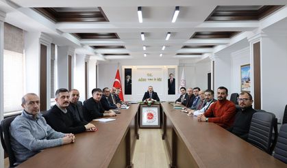 Ağrı Valiliği’nde Eğitim Yatırımları Toplantısı