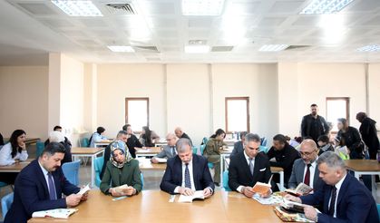 AİÇÜ’de Kütüphaneler Haftası Kapsamında Okuma Etkinliği Gerçekleştirildi