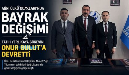 Ağrı’da Ülkü Ocakları’nda bayrak değişimi