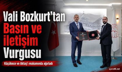Vali Bozkurt’tan Basın Ve İletişim Vurgusu