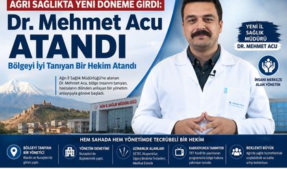 Ağrı Sağlıkta Yeni Döneme Girdi: Mehmet Acu Atandı