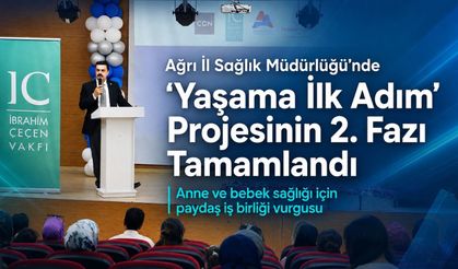 Ağrı İl Sağlık Müdürlüğü “Yaşama İlk Adım” Projesinin İkinci Fazını Tamamladı
