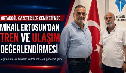 MİKAİL ERTOSUN’DAN ORTADOĞU GAZETECİLER CEMİYETİ’NDE AĞRI’NIN ULAŞIM SORUNLARINA DİKKAT ÇEKEN DEĞERLENDİRME