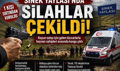 Sinek Yaylası’nda 1 Kişi Sırtından Vuruldu!