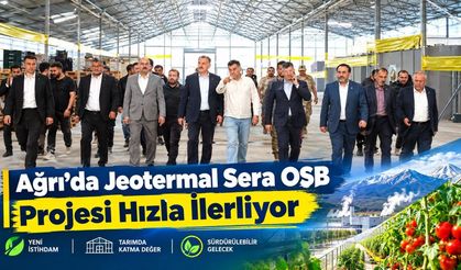 Ağrı'da Jeotermal Sera OSB Projesi Son Hızla Devam Ediyor