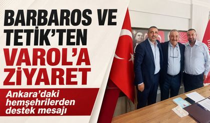 Ekrem Tetik ve Volkan Barbaros’tan Başkan Varol’a Hayırlı Olsun Ziyareti
