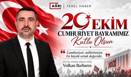 İş insanı Volkan Barbaros’tan 29 Ekim Cumhuriyet Bayramı Mesajı