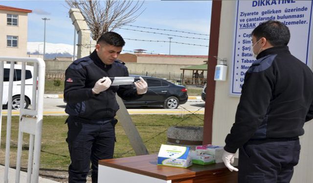 Ağrı'daki cezaevinde koronavirüs tedbirleri en üst düzeyde