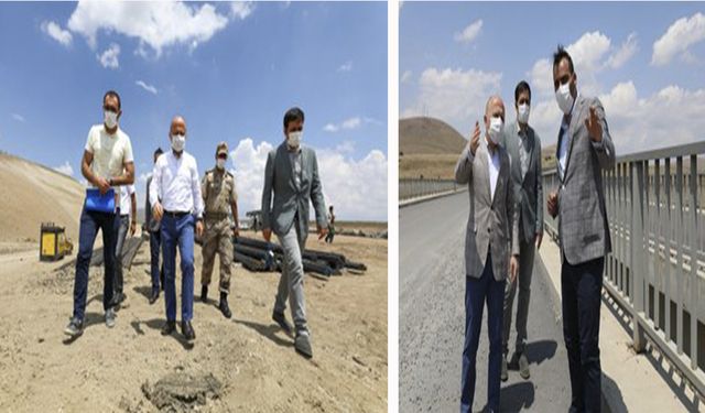 Ağrı Valisi Varol, Hamur- Tutak- Patnos Karayolunda İncelemelerde Bulundu