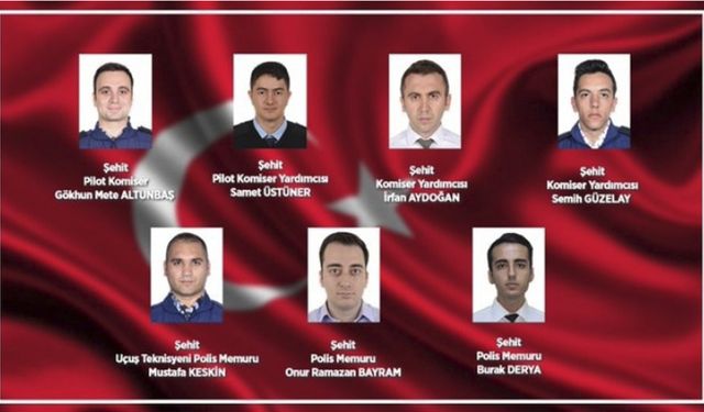 Van'da Düşen Uçaktaki Şehitlerin İsimleri Açıklandı