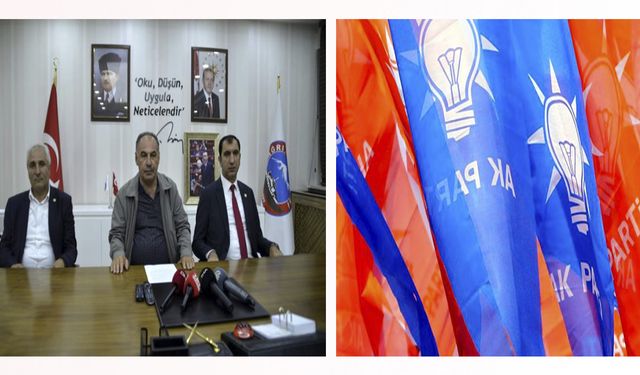 Ağrı'da partilerinden istifa eden 3 belediye başkanı AK Parti'ye geçti