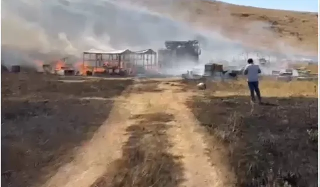 Patnos’ta binlerce arı telef oldu!