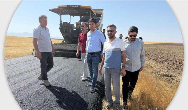 Başkan İlhami Yıldız, Eskiharman köyünde incelemede bulundu