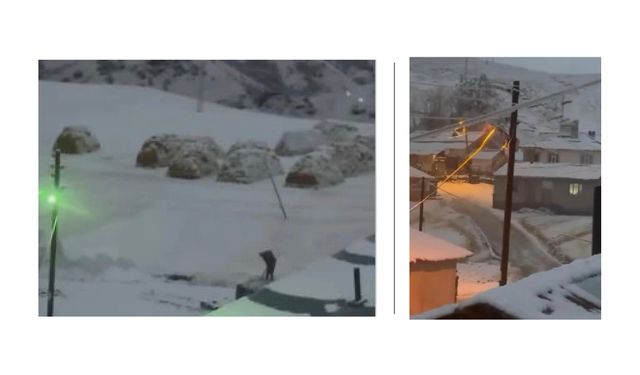 Ağrı’nın yüksek resimleri beyaza büründü!