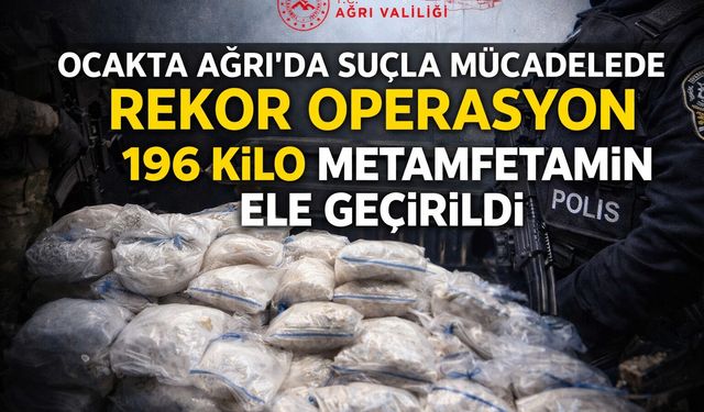 Ağrı’da Suçla Mücadelede Rekor Operasyon!