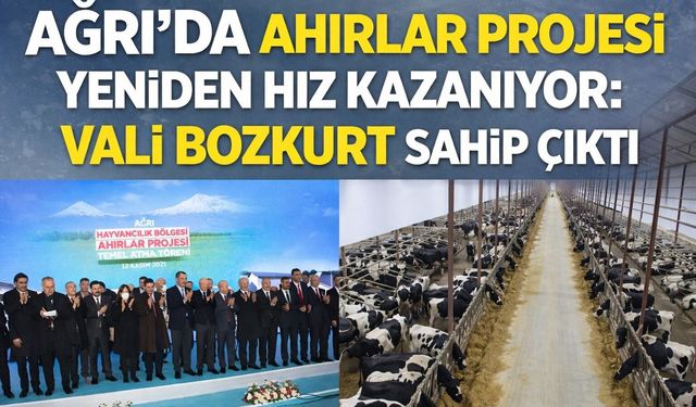 Ağrı’daki Ahırlara Vali Bozkurt Sahip Çıktı!