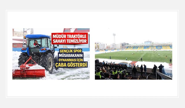 Ağrı’da Müdür Traktörle Sahaya İndi!