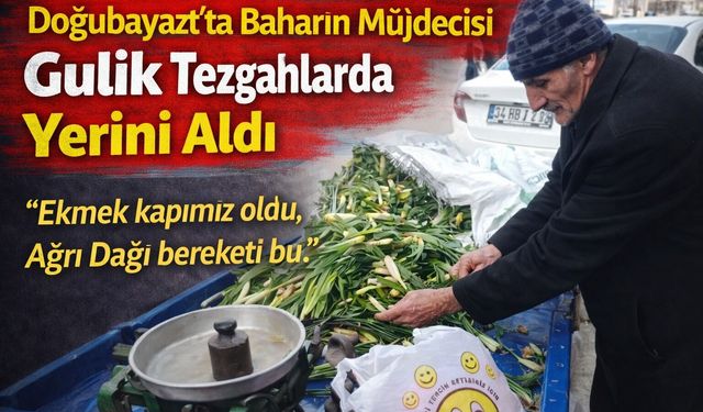 Doğubayazıt’ta Baharın Müjdecisi Gulik Tezgahlarda Yerini Aldı