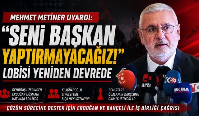 Mehmet Metiner’den Demirtaş Üzerinden Kurulan Siyasi Hatta Dikkat Çeken Uyarı