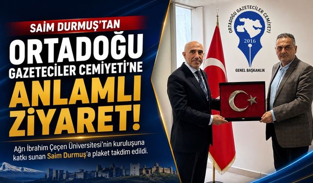 Saim Durmuş’tan Ortadoğu Gazeteciler Cemiyeti’ne Ziyaret