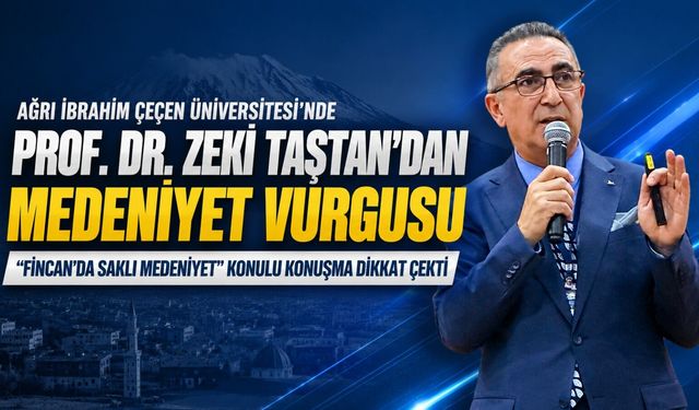 AİÇÜ’de Prof. Dr. Zeki Taştan’dan Medeniyet Vurgusu