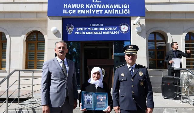 Şehit Polis Memuru Yıldırım Günay’ın İsmi Polis Merkezinde Yaşatılacak