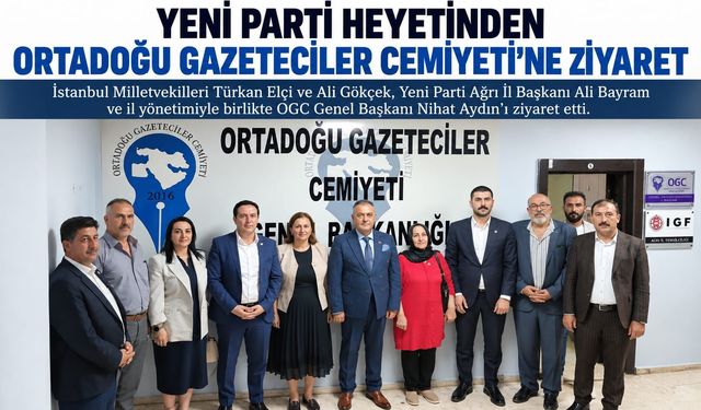 Yeni Parti’den Ortadoğu Gazeteciler Cemiyeti’ne Anlamlı Ziyaret